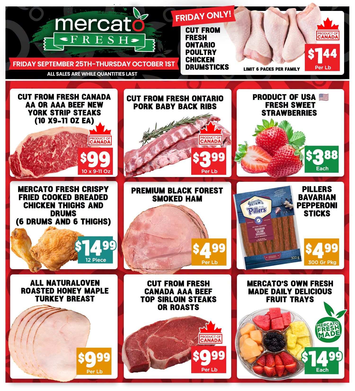 Mercato Fresh Flyer September 25 to October 1