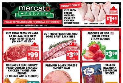 Mercato Fresh Flyer September 25 to October 1