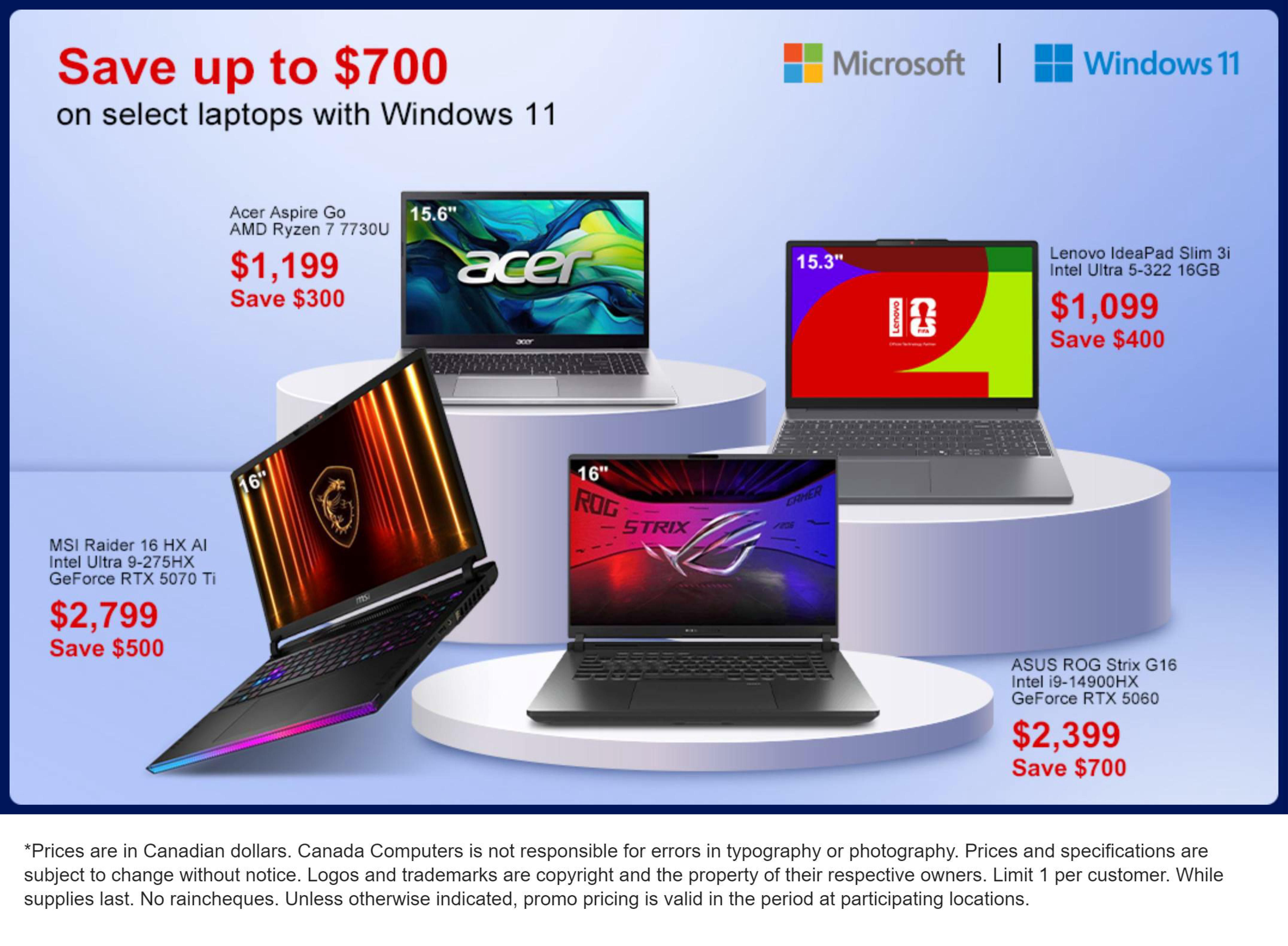 Canada Computers Flyer September 25 to 28