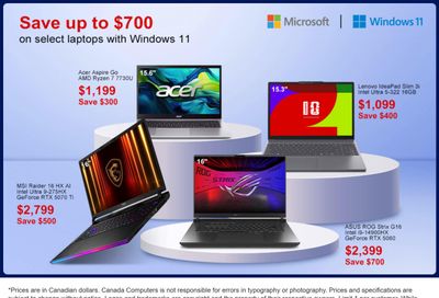 Canada Computers Flyer September 25 to 28