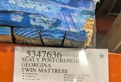 Costco: Sealy Twin Mattress 50% off in warehouse ($249.99) - YMMV