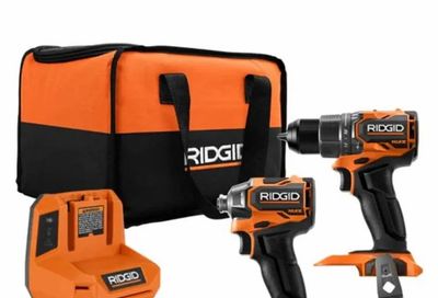Home Depot: Ridgid NUKE Drill/Driver/Charger/Battery/Bag combo kit - $186.56