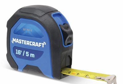 Canadian Tire: Mastercraft Tape Measure 16-ft/5m $6.99, 26-ft/8m $5.39 (50% off)