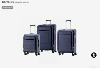 SAMSONITE ALLERTON SUPER LITE DLX 3 PIECE SET