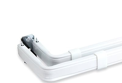 Lockseam Double Curtain Rod 84-120 inch