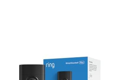 Ring Wired Doorbell 2K Plus (Newest Model) — Retinal 2K with wide-angle video, 6x Enhanced Zoom, and Night Vision, Nickel Silver
