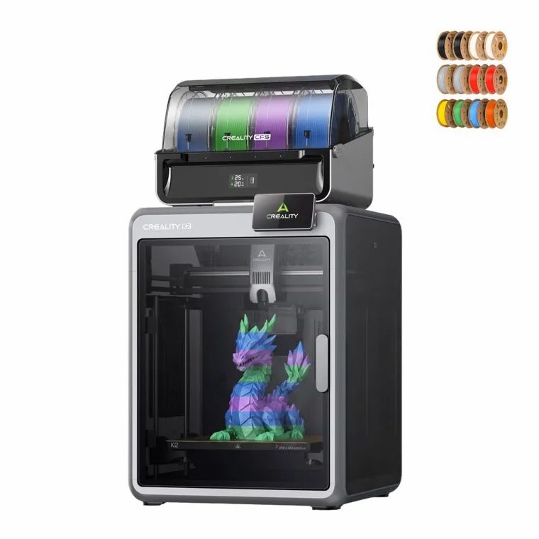 Costco: Creality K2 Combo Multi Color 3D Printer with 12 Filaments Hyper-PLA Bundle