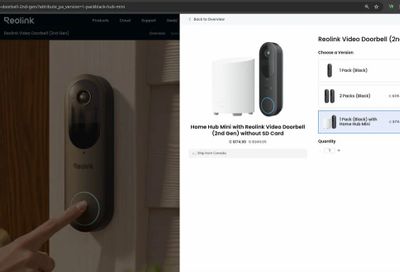 Reolink Gen2 Video Doorbell with Home Hub Mini - $174.99