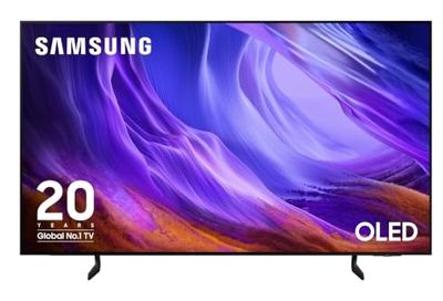 Samsung 65 inch OLED TV, S85H, 120Hz Refresh Rate, 4k Upscaling, OLED HDR, Smart TV, NQ4 AI Gen2 Processor, 4 HDMI, Gaming Hub, Dolby Atmos, Samsung TV, Television (QN65S85HAEXZC, 2026)