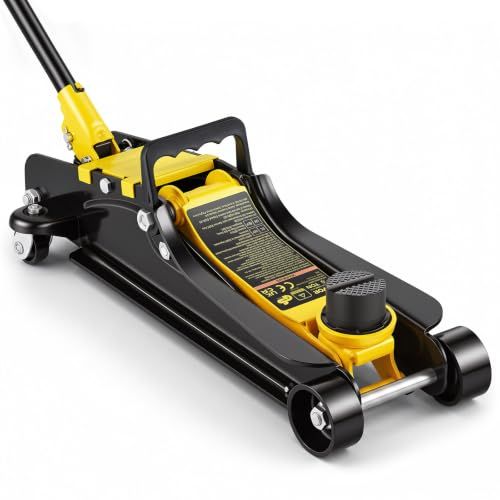 VEVOR Floor Jack, 2.5 Ton Low Profile Floor Jack Heavy-Duty Steel Racing, with Single Piston Lift Pump, Lifting Range 3.35"-14.96" VEVOR Floor Jack, 2.5 Ton Low Profile Floor Jack Heavy-Duty Steel Racing, with Single Piston Lift Pump, Lifting Range 3.35"-14.96"