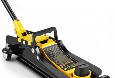 VEVOR Floor Jack, 2.5 Ton Low Profile Floor Jack Heavy-Duty Steel Racing, with Single Piston Lift Pump, Lifting Range 3.35"-14.96"