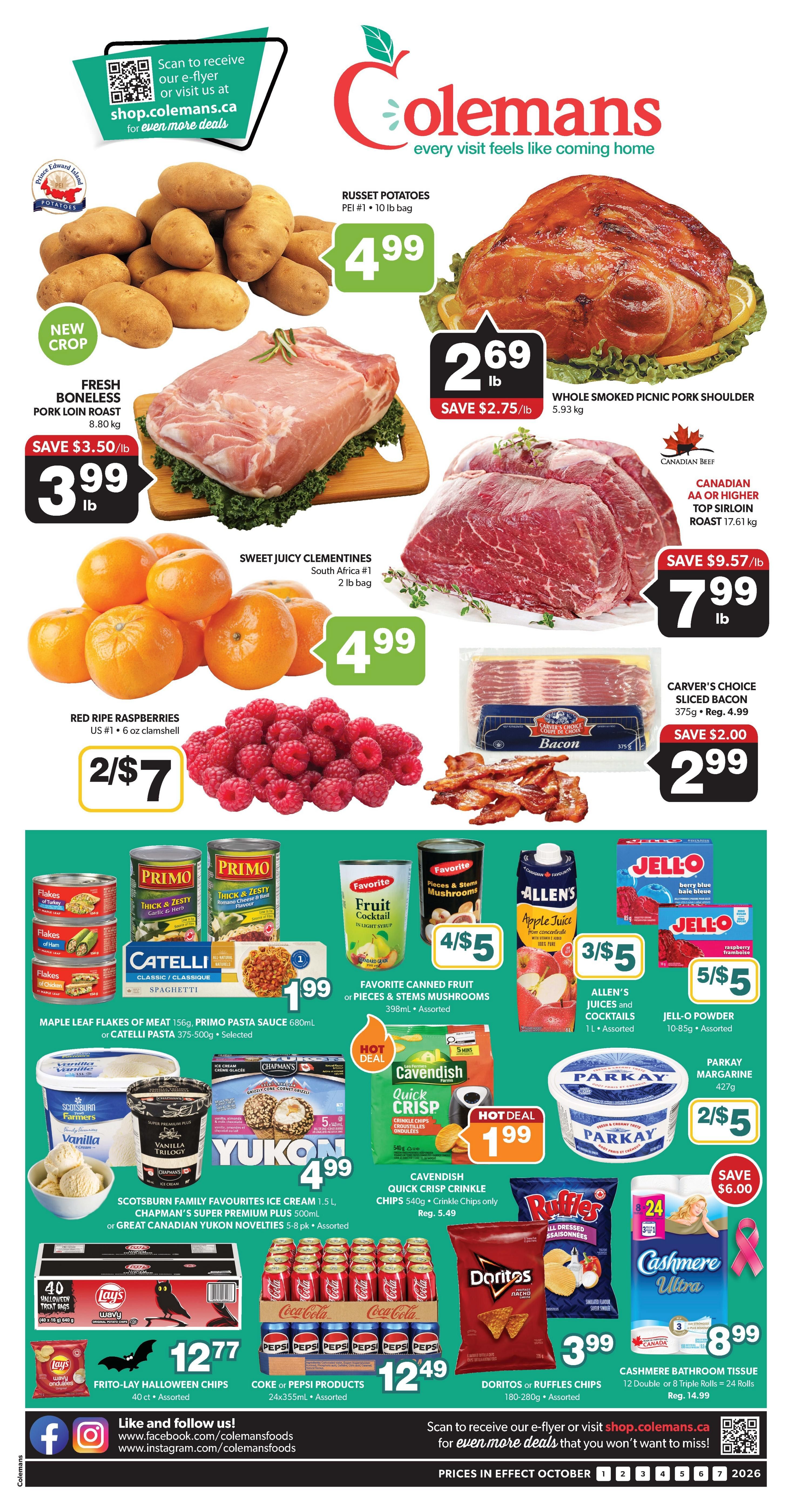 Coleman's Flyer October 1 to 7
