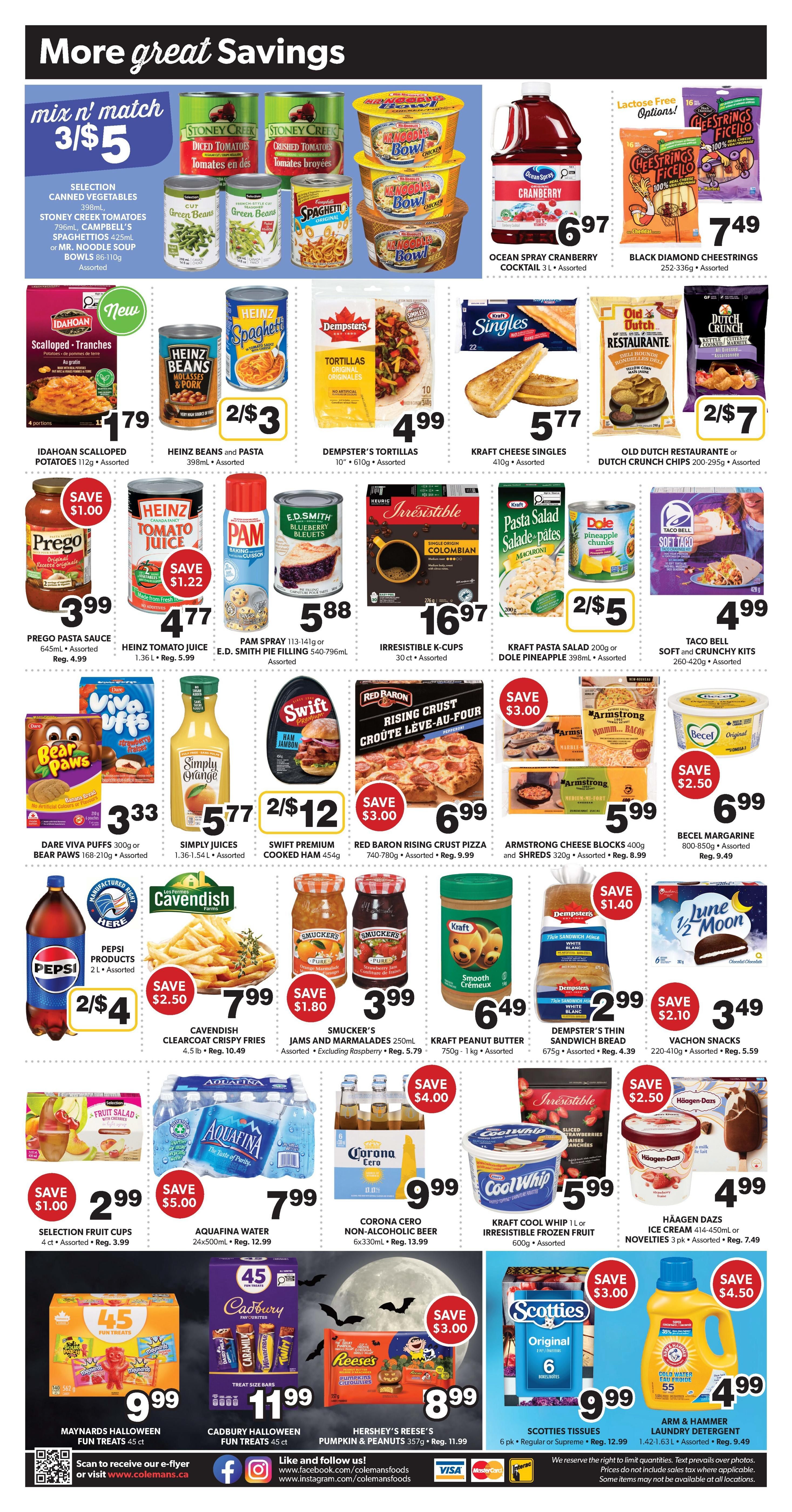 Coleman's Flyer October 1 to 7