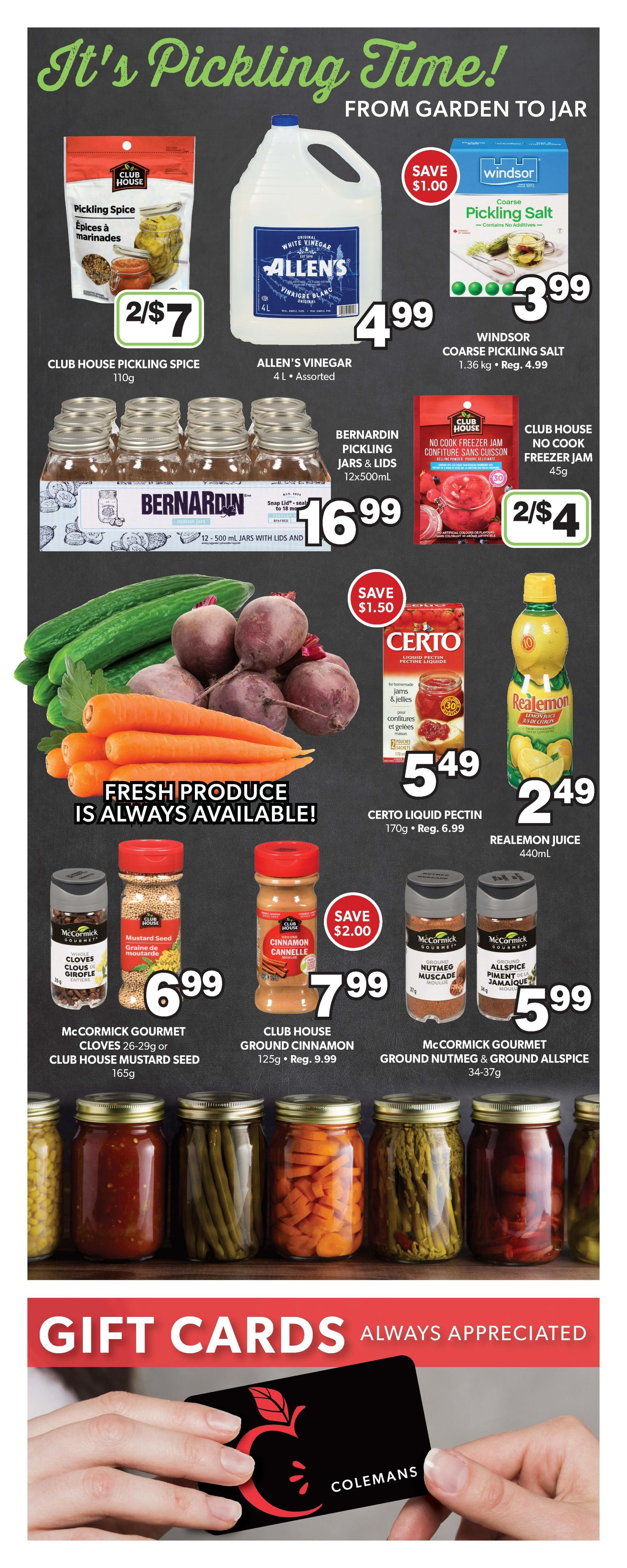 Coleman's Flyer October 1 to 7