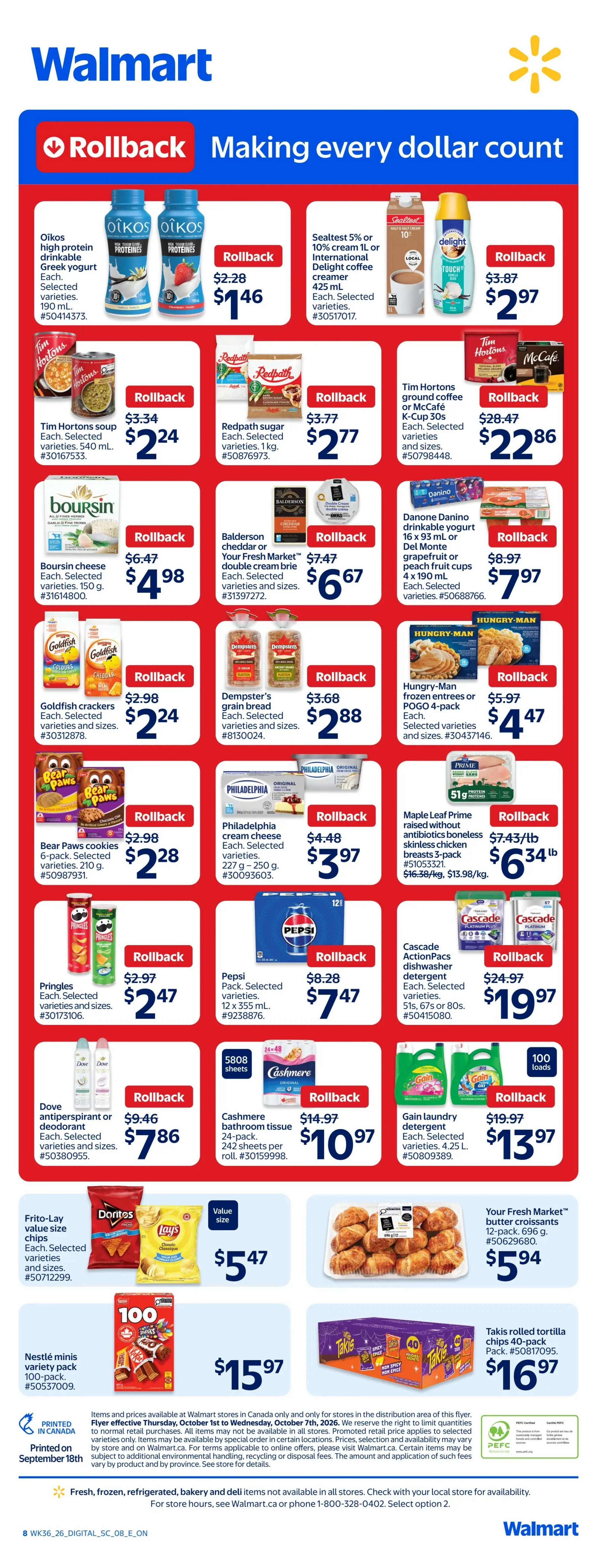Walmart (ON) Flyer October 1 to 7