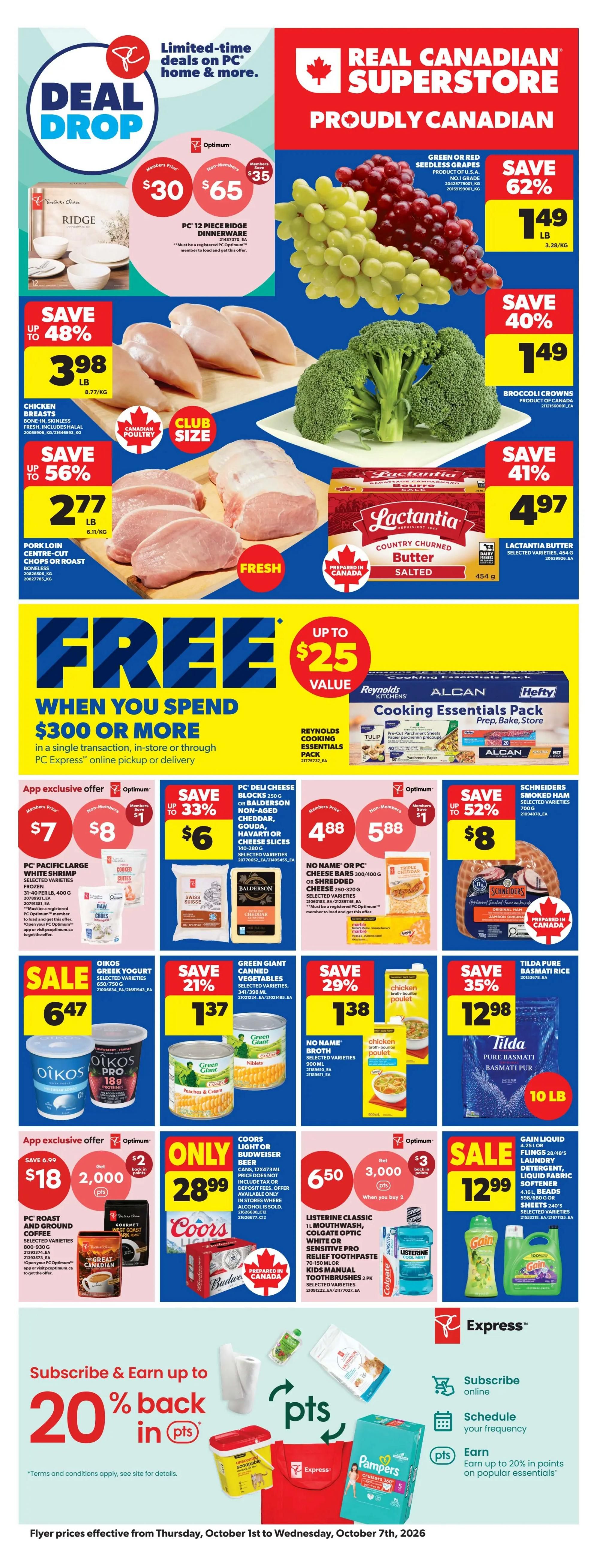 Real Canadian Superstore (ON) Flyer October 1 to 7