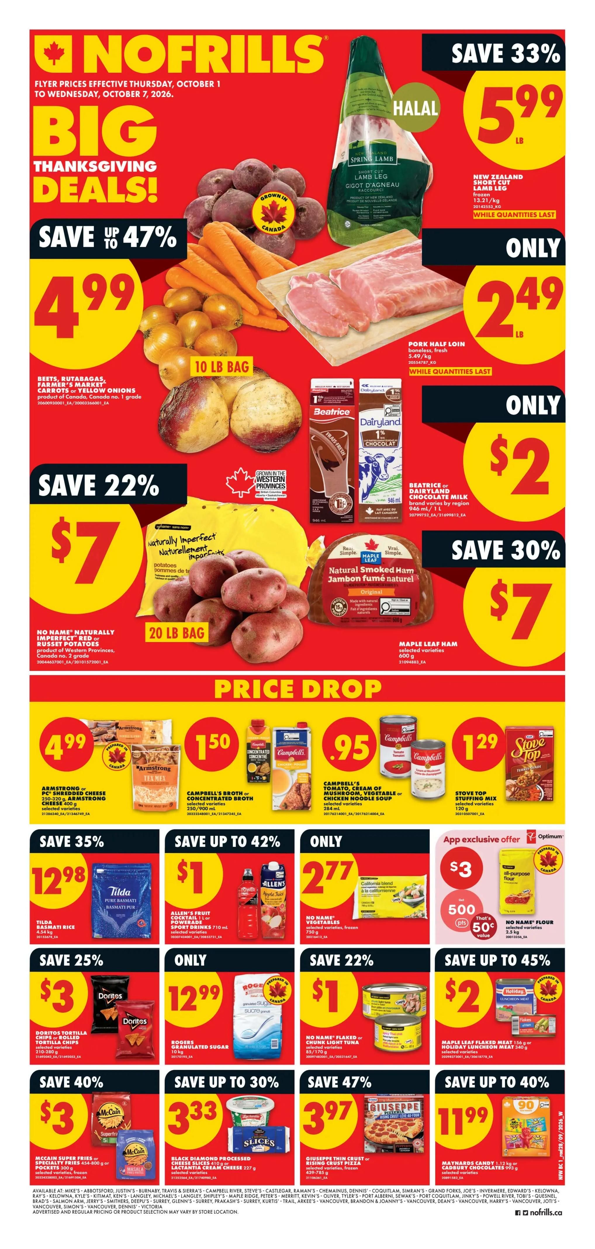 No Frills (West) Flyer October 1 to 7