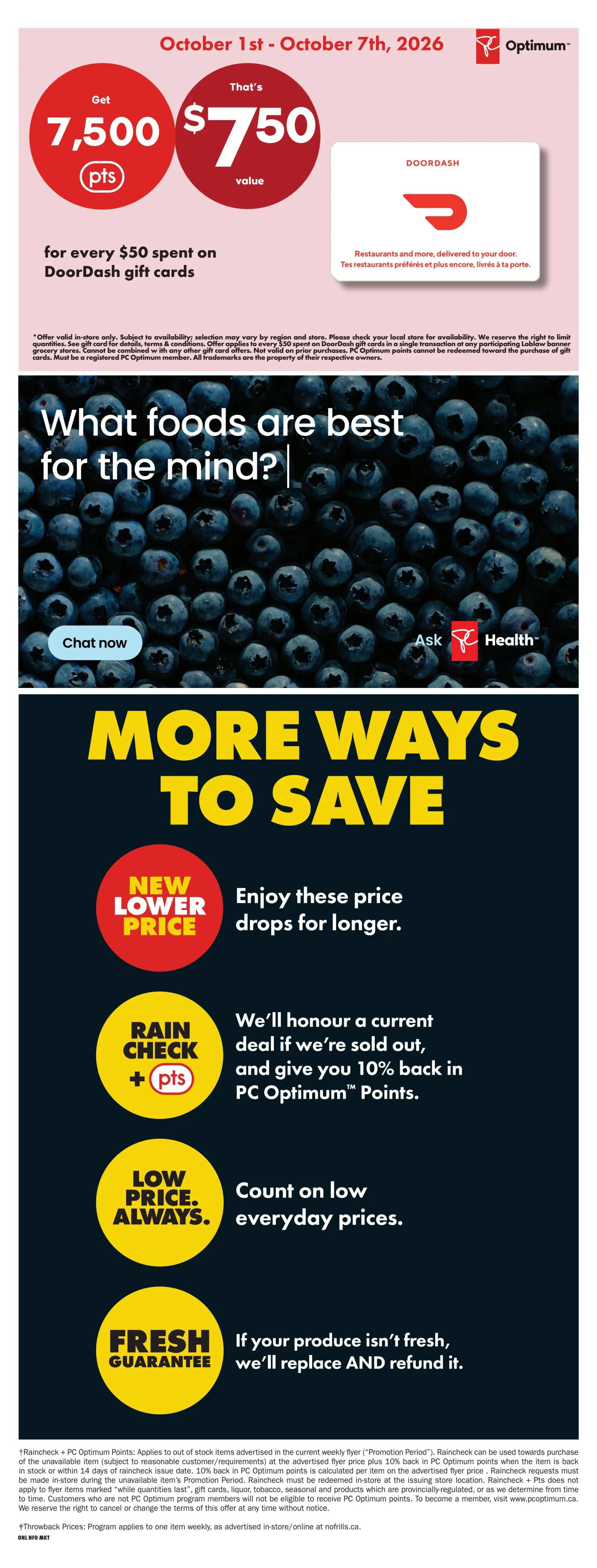 No Frills (ON) Flyer October 1 to 7
