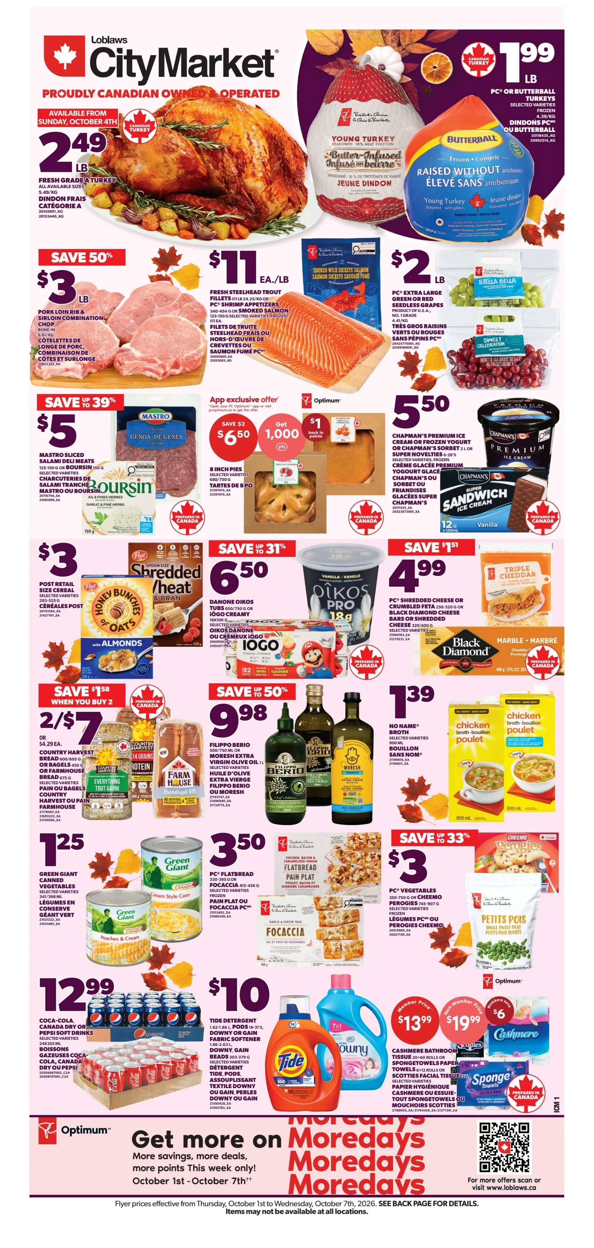 Loblaws City Market (ON) Flyer October 1 to 7