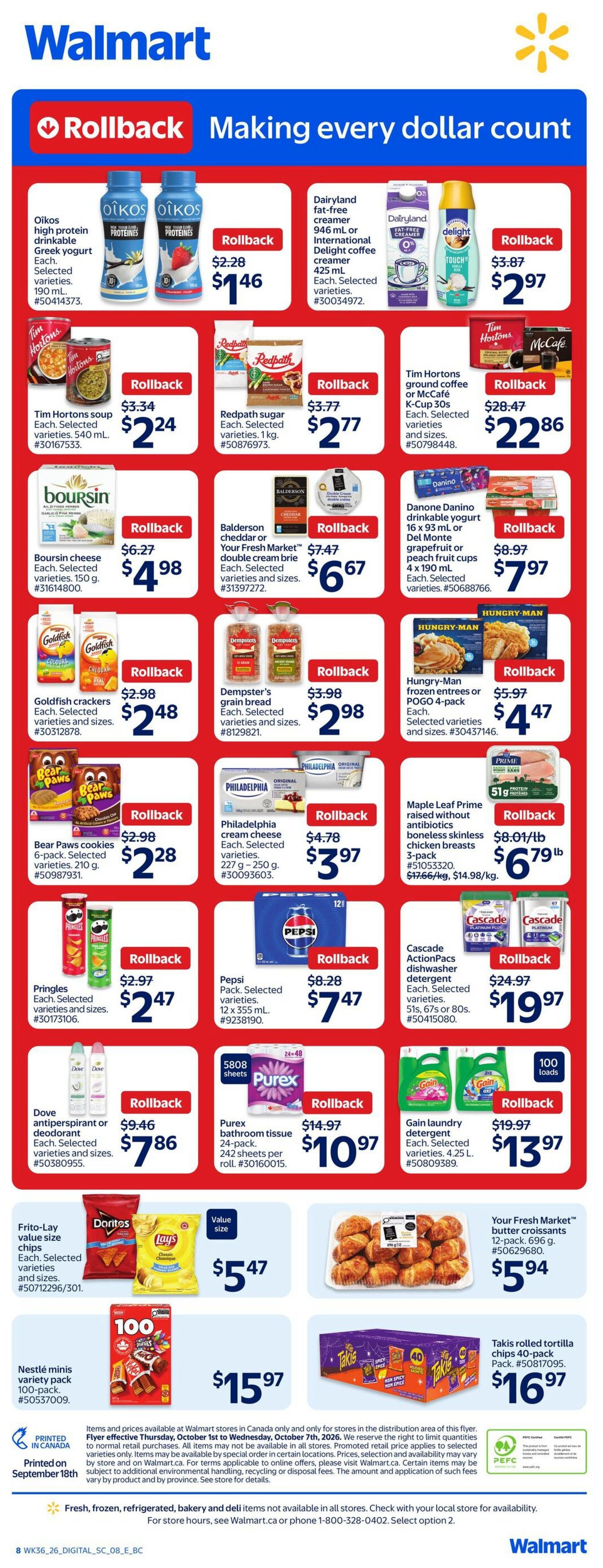 Walmart (West) Flyer October 1 to 7