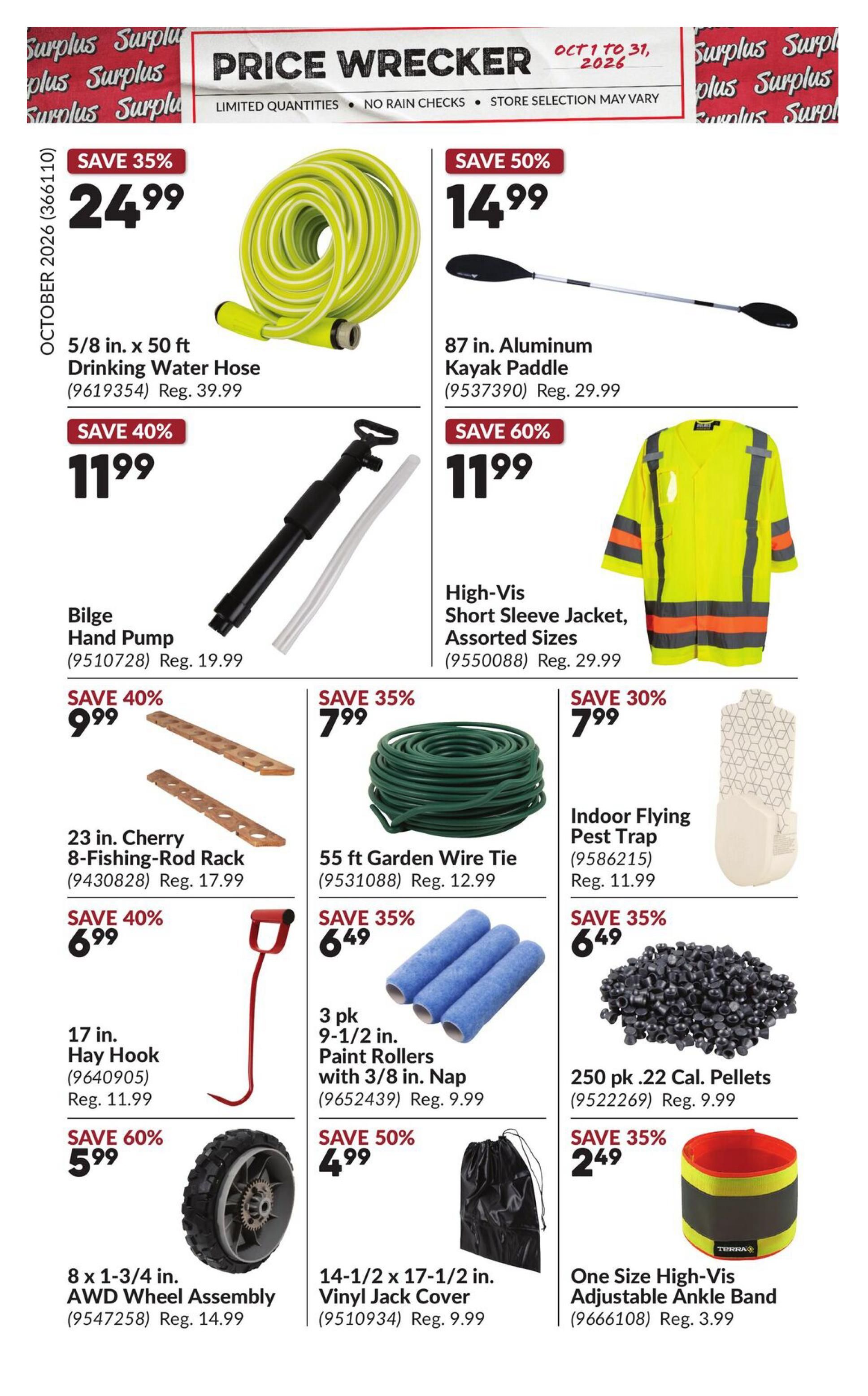 Princess Auto Price Wrecker Flyer October 1 to 31