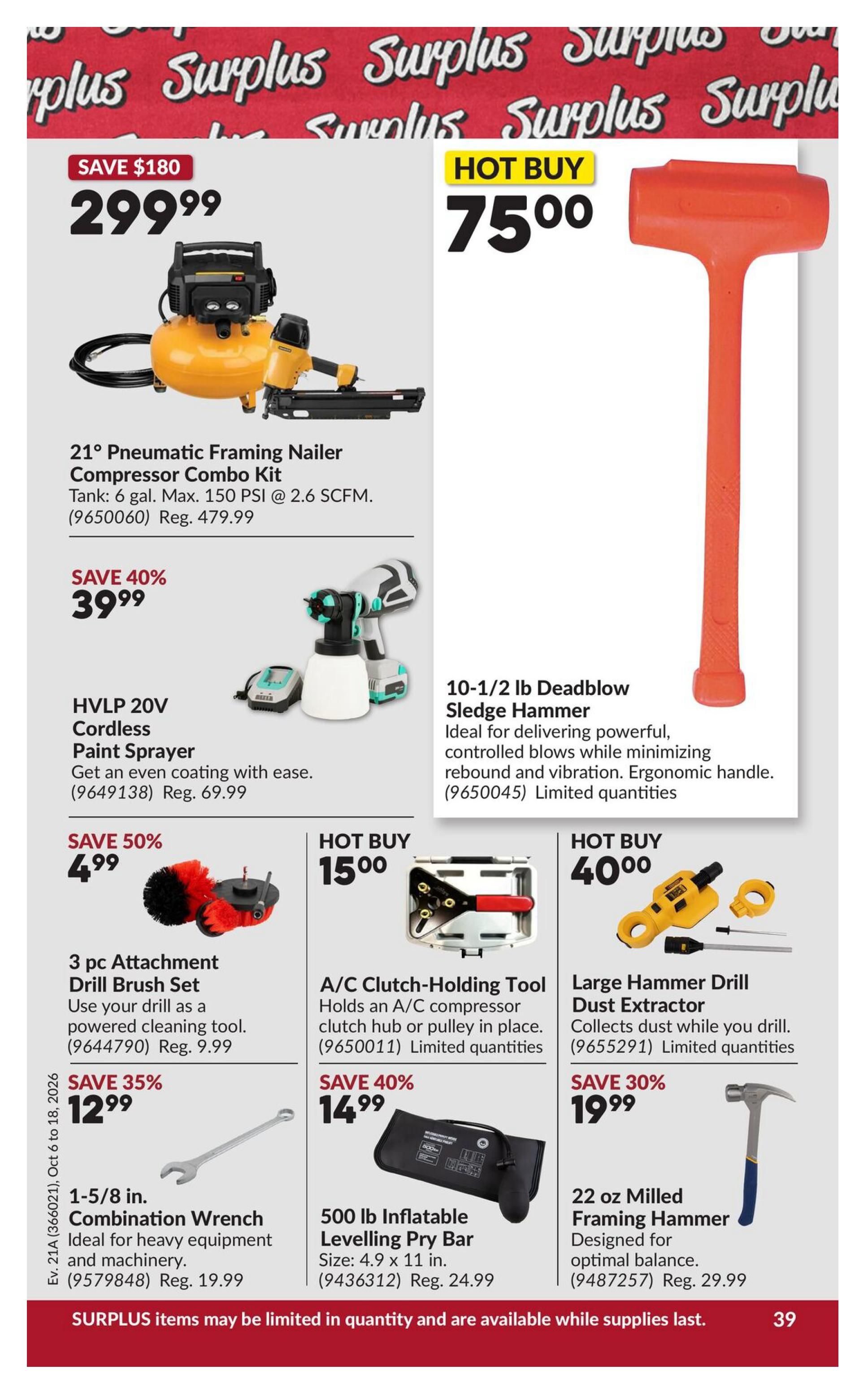 Princess Auto Flyer October 6 to 18