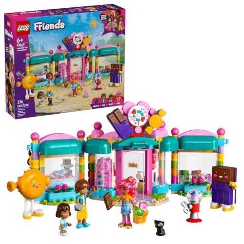 LEGO Friends Heartlake City Candy Store Building Toy - Pretend Play Set for Kids, Girls and Boys, Ages 6+ - with 2 Minidolls, a Micro-Doll, and a Cat Figure - Gift Idea for Birthday - 42649 LEGO Friends Heartlake City Candy Store Building Toy - Pretend Play Set for Kids, Girls and Boys, Ages 6+ - with 2 Minidolls, a Micro-Doll, and a Cat Figure - Gift Idea for Birthday - 42649
