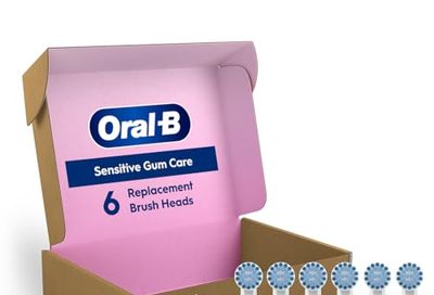 Oral-B Sensitive Gum Care Electric Toothbrush Replacement Brush Heads, 6 Count