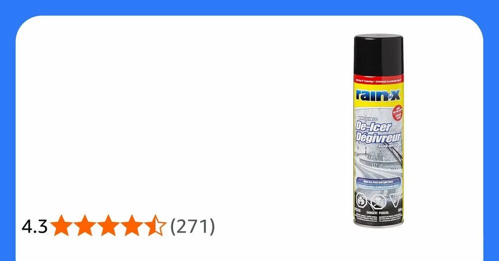 Amazon.com: Rain-X 29240 Windshield De-Icer, 500g - $6.16 Amazon.com: Rain-X 29240 Windshield De-Icer, 500g - $6.16