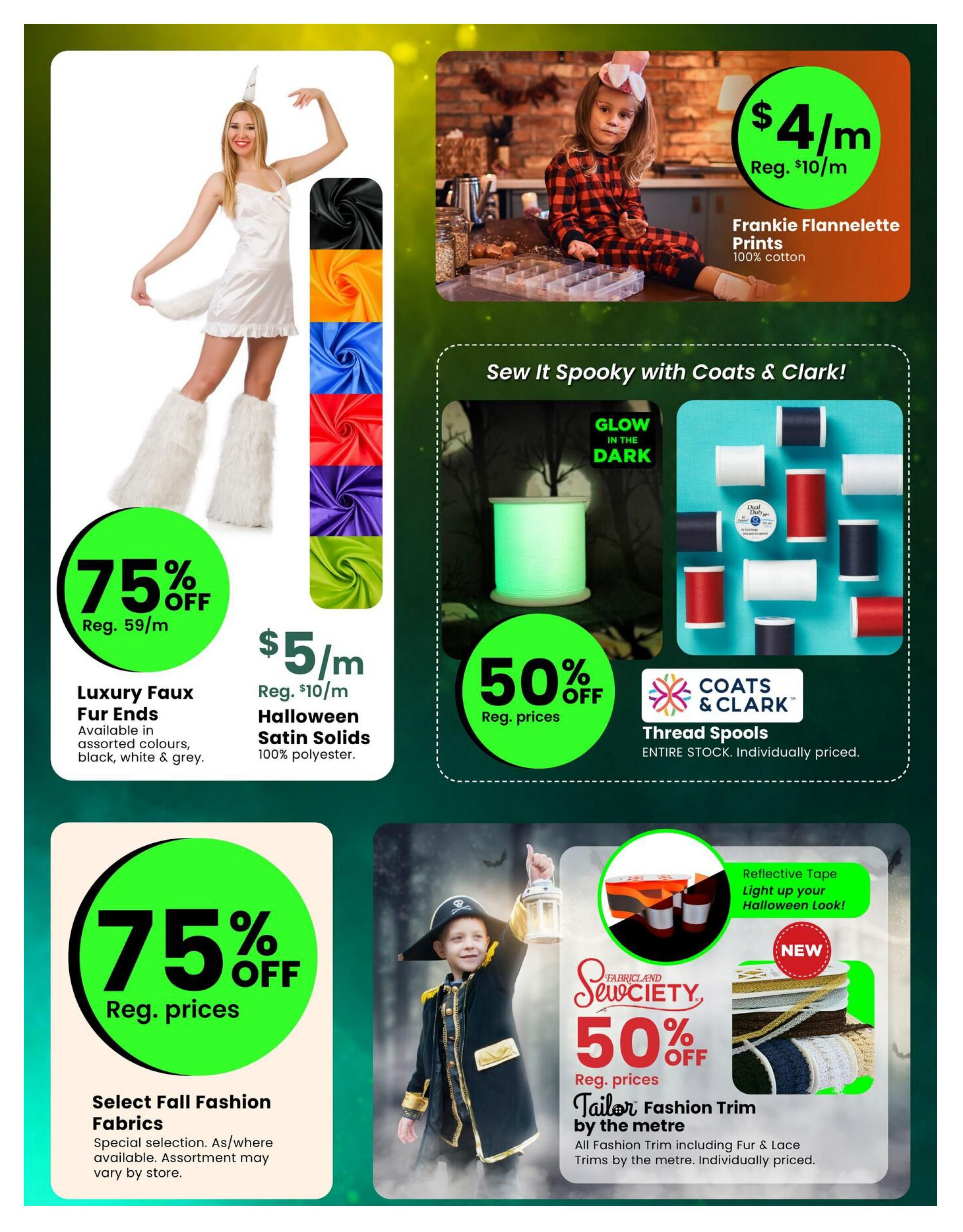 Fabricland (ON) Flyer October 1 to 31