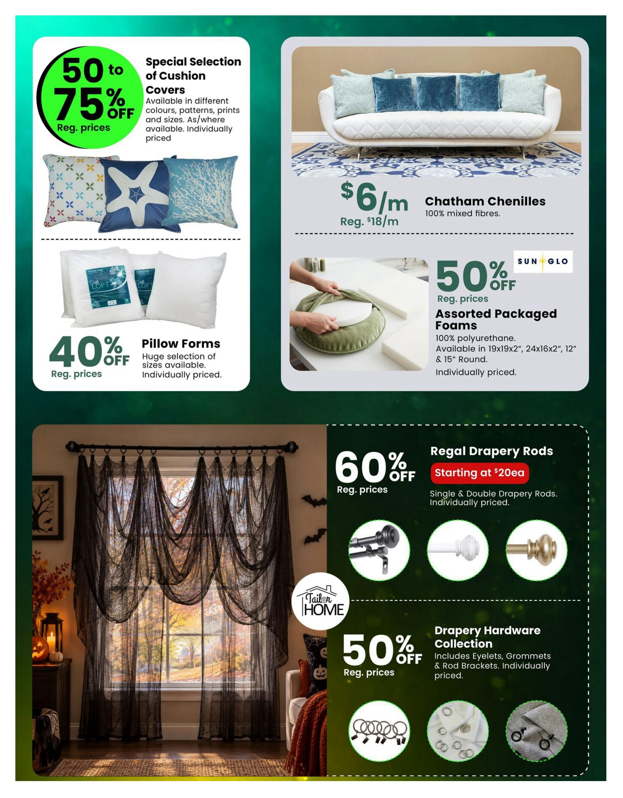 Fabricland (ON) Flyer October 1 to 31