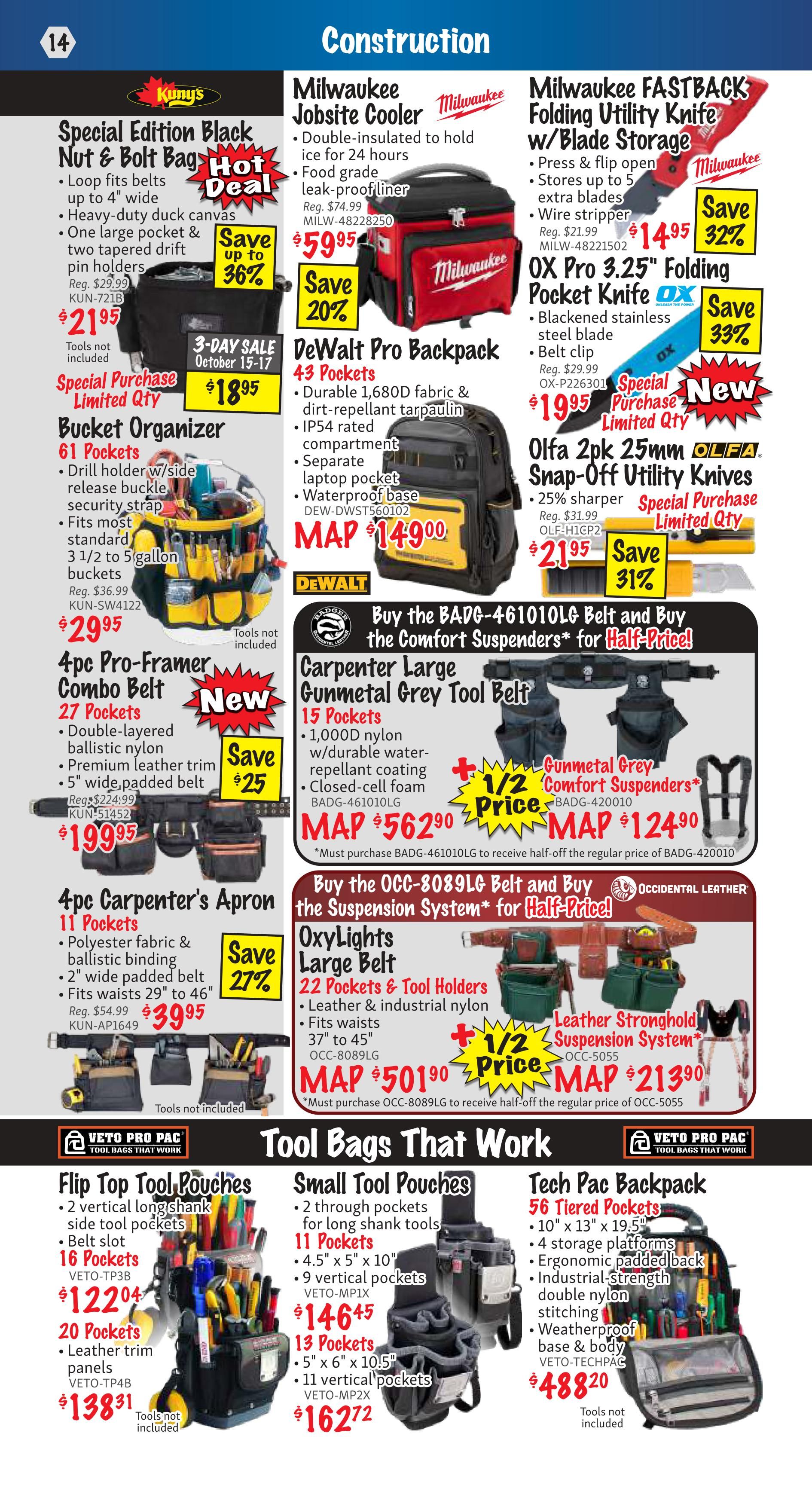 KMS Tools and Equipment Flyer October 1 to 31