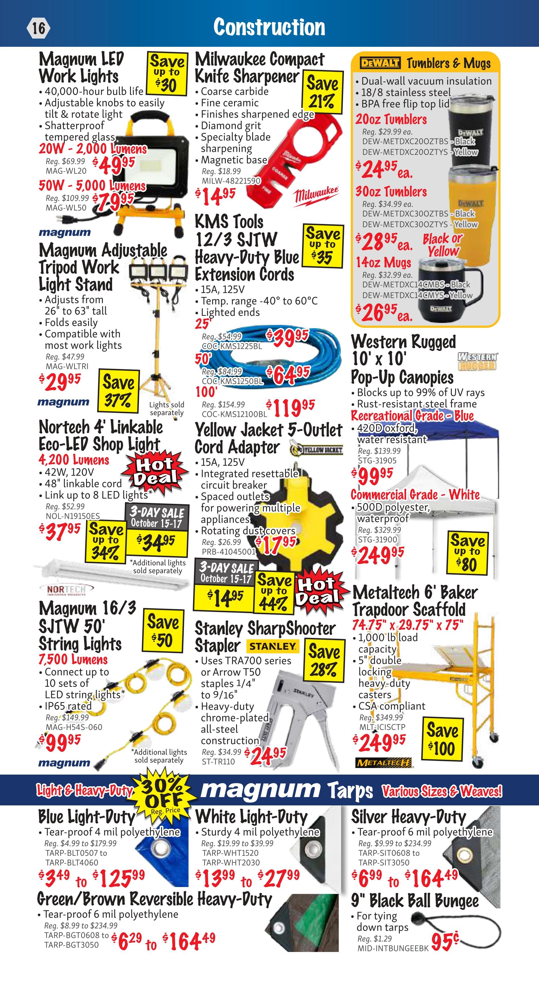 KMS Tools and Equipment Flyer October 1 to 31