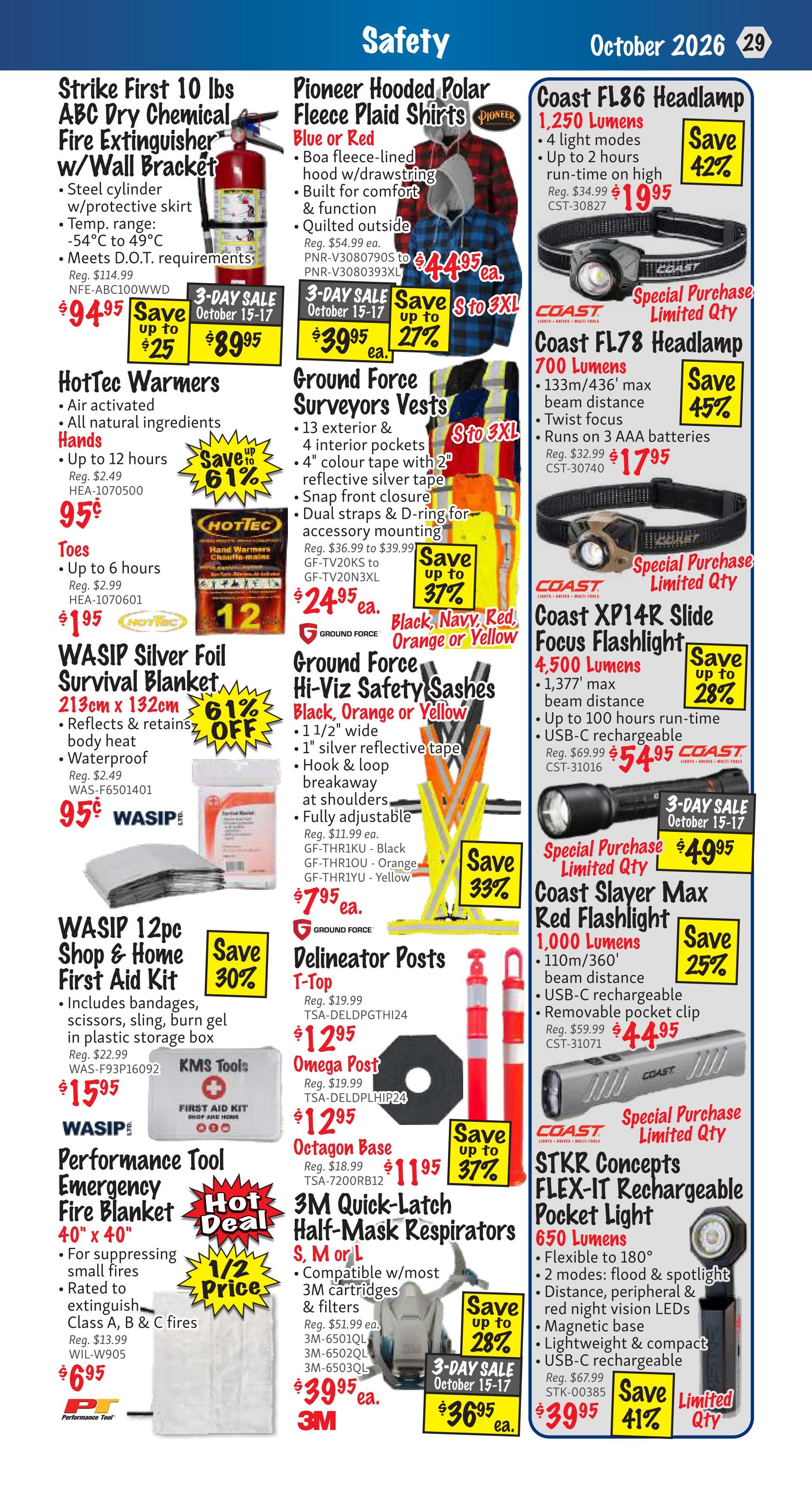 KMS Tools and Equipment Flyer October 1 to 31