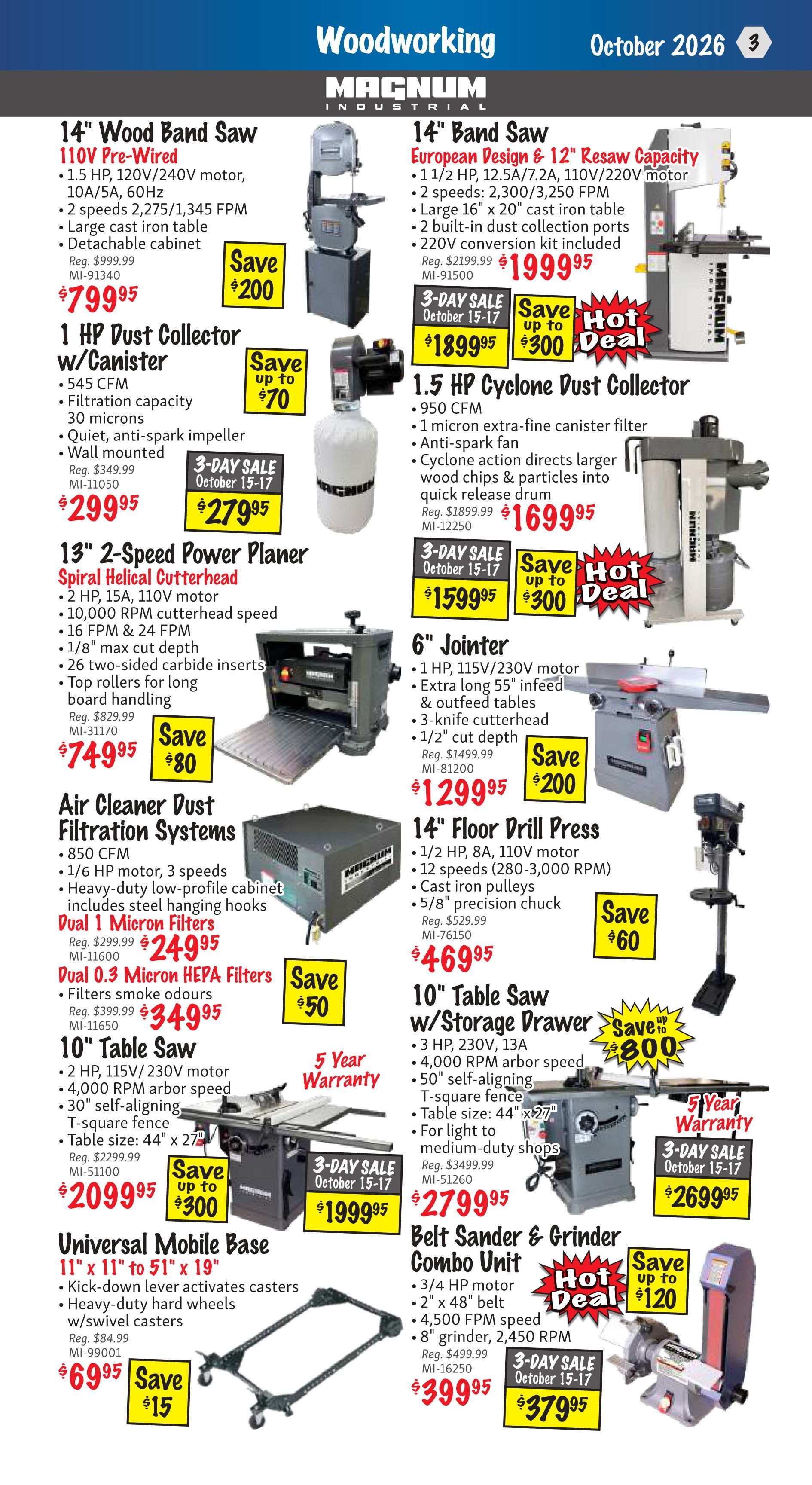 KMS Tools and Equipment Flyer October 1 to 31