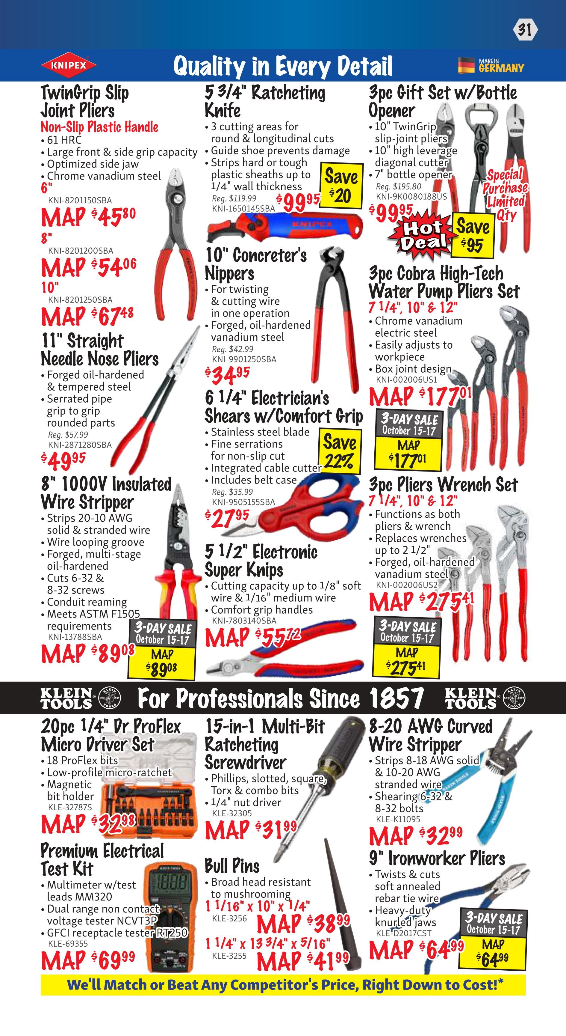 KMS Tools and Equipment Flyer October 1 to 31
