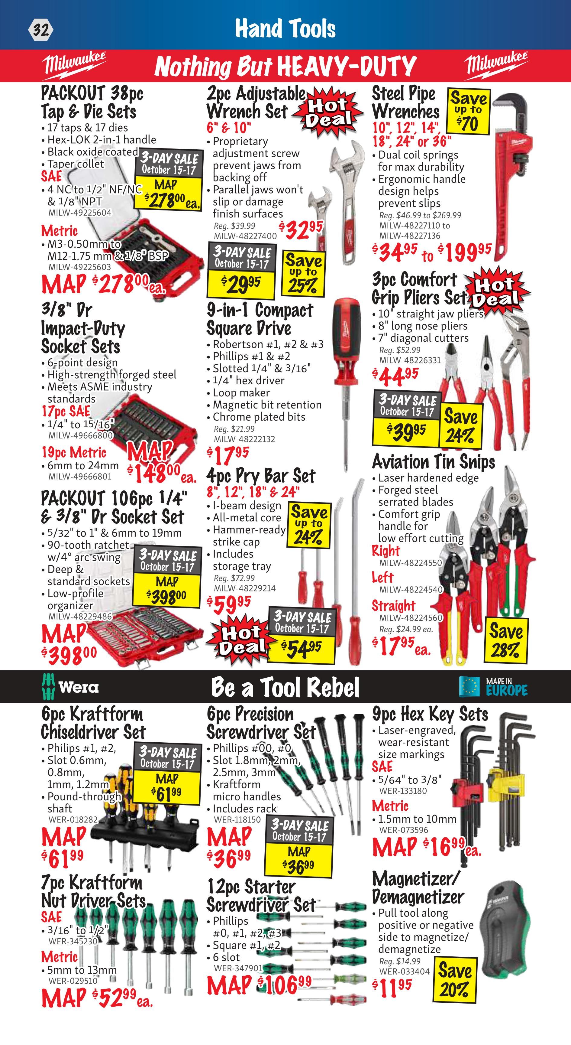 KMS Tools and Equipment Flyer October 1 to 31