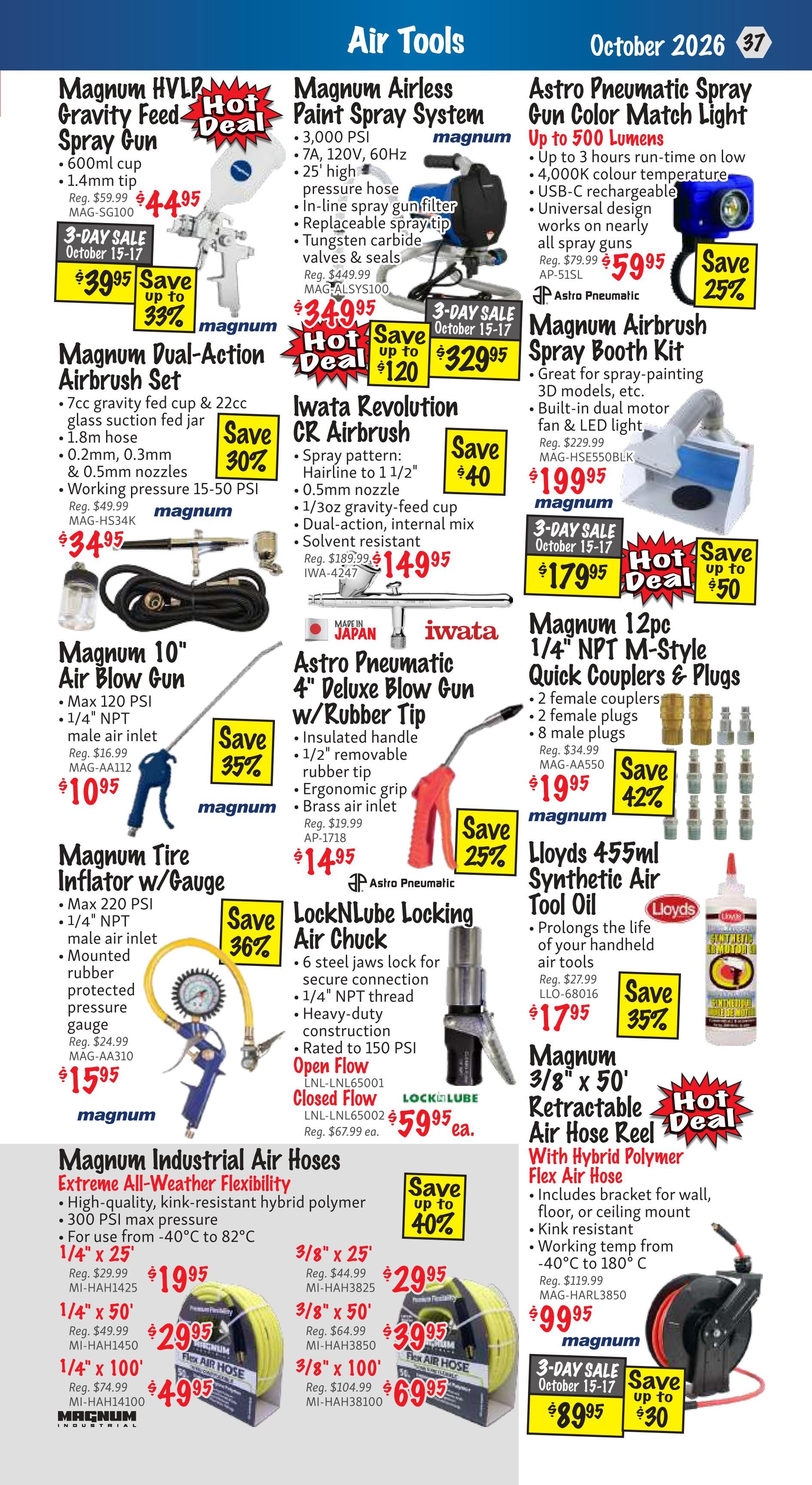 KMS Tools and Equipment Flyer October 1 to 31