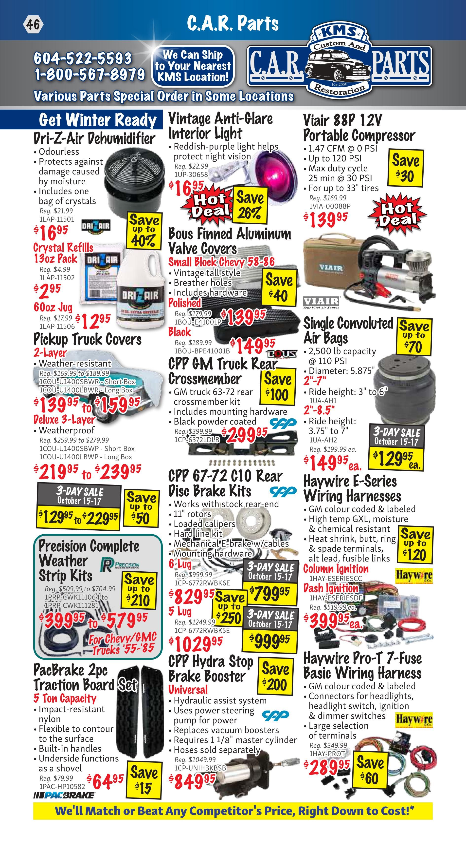 KMS Tools and Equipment Flyer October 1 to 31