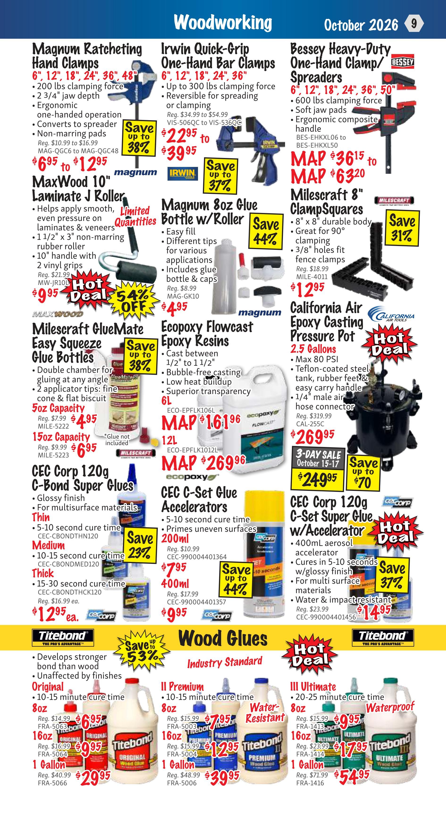 KMS Tools and Equipment Flyer October 1 to 31