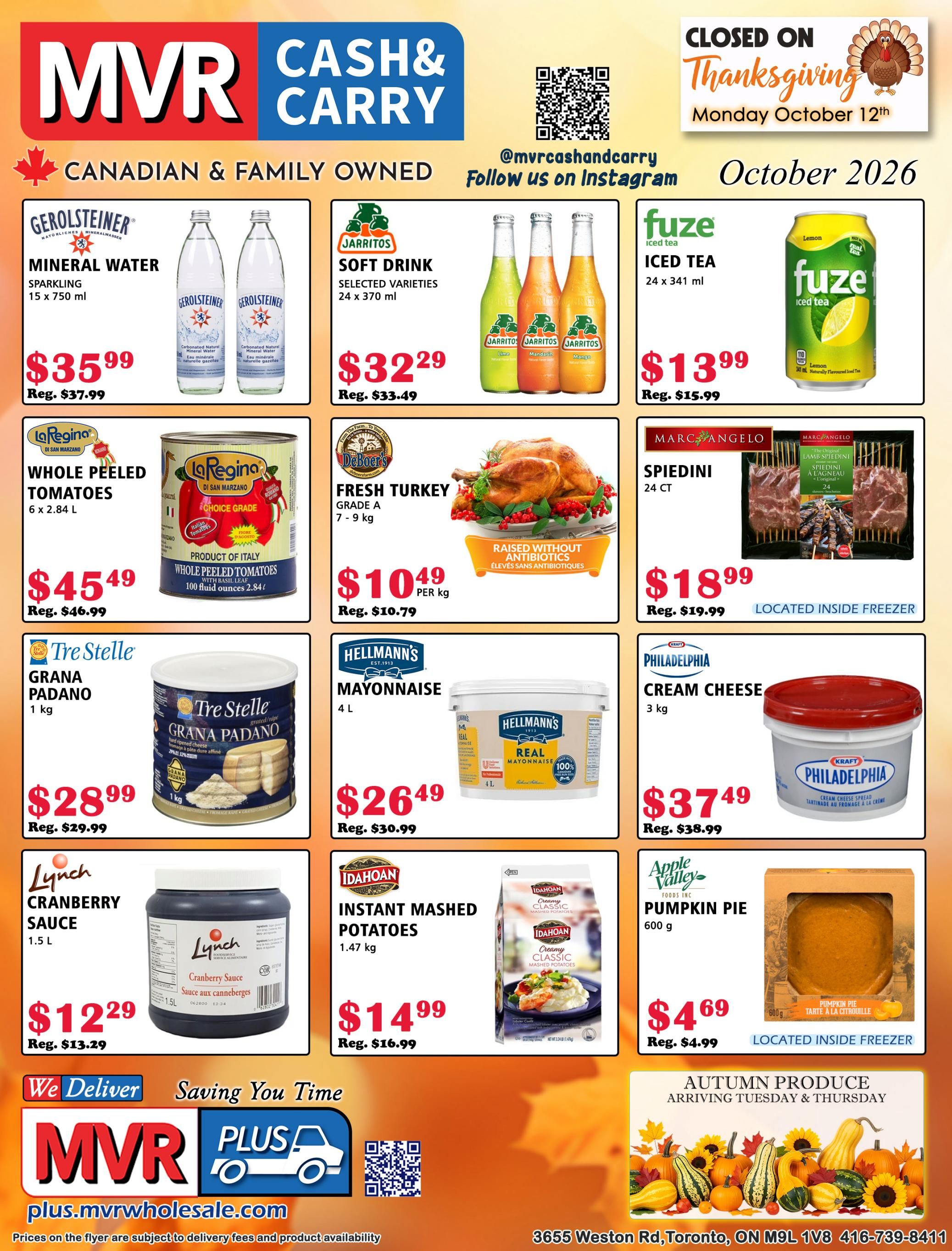 MVR Cash and Carry Flyer October 1 to 31