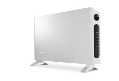 DeLonghi Slim Style 1500W Convection Panel Heater w/Fan, White