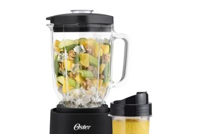 Oster 1200-Watt Vortex Shatter-Resistant Glass Jar Blender + Blend-N-Go Cup