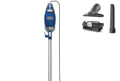 Shark Rocket Corded Stick Vacuum, Self-Clean, Blue/Silver, HV343AMZ