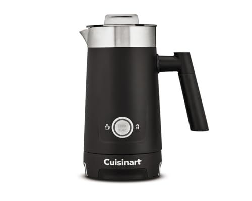 Cuisinart Hot and Cold Milk Frother, Up to 4oz. of Milk Foam and Up to 8oz. of Warm Milk, Perfect for Latte Art, Easy Grip Handle, Modern Design, Black (FR-16C) Cuisinart Hot and Cold Milk Frother, Up to 4oz. of Milk Foam and Up to 8oz. of Warm Milk, Perfect for Latte Art, Easy Grip Handle, Modern Design, Black (FR-16C)