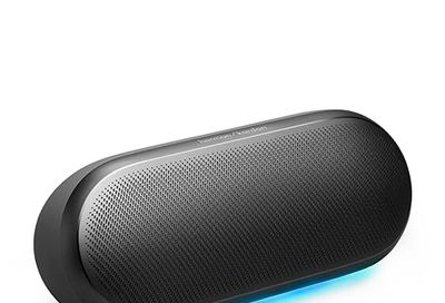 Harman Kardon Luna 2 - Wireless Bluetooth Speaker with AI Sound Boost, Ambient Light, IP67 Waterproof & dustproof, Built-in Battery for 12 Hours Playtime, Multi-Speaker Connection by Auracast (Black)