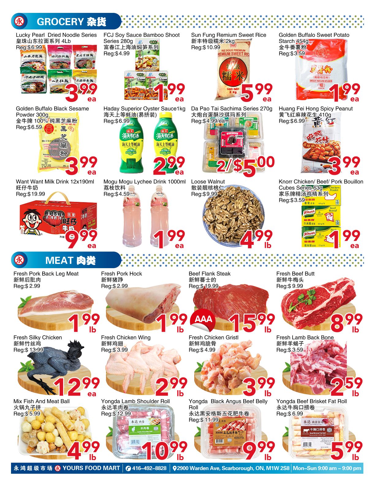 Yours Food Mart Flyer October 2 to 8