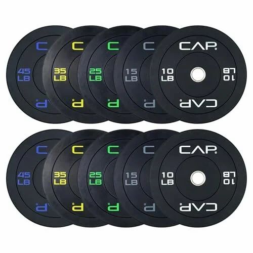 Amazon.ca: - EARLY PRIME DEAL- CAP 260lb Economy Olympic Bumper Plate Weight Set - $261.68 Amazon.ca: - EARLY PRIME DEAL- CAP 260lb Economy Olympic Bumper Plate Weight Set - $261.68