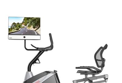YESOUL Recumbent Exercise Bike J1M Plus, Black, 21.5-inch Full HD Screen, Magnetic Resistance, 44.8 kg, 81.3L x 45.7W x 66H cm, 120 kg Weight Capacity