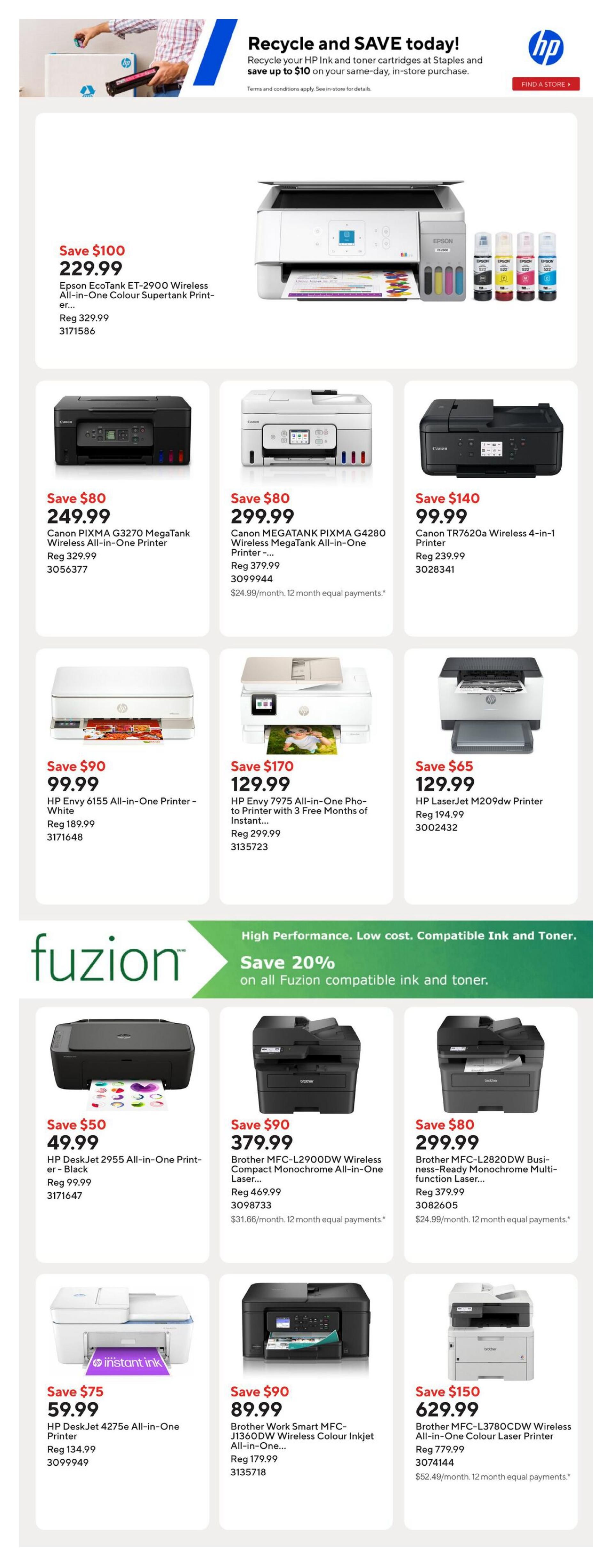 Staples Flyer October 2 to 8